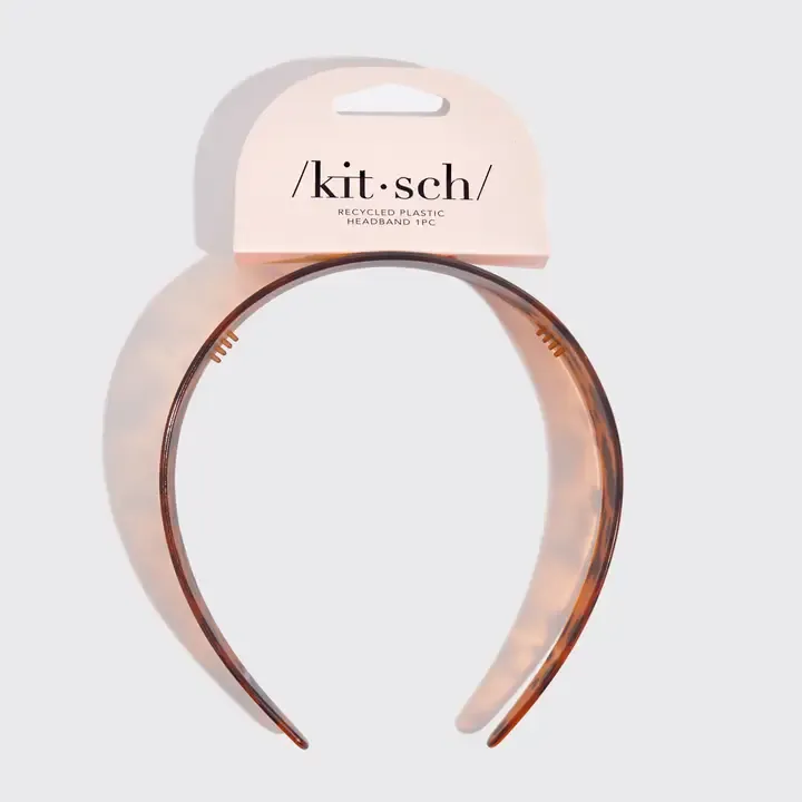 Recycled Plastic Wide Headband - Tortoise