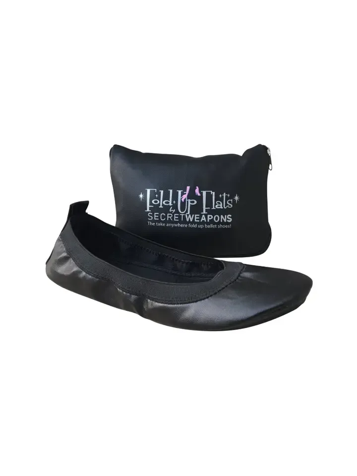 Foldable Ballet Flat w/ Purse &amp; Carry Bag