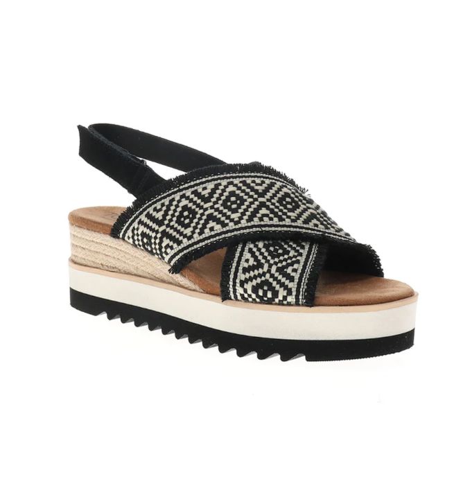 Diana Crossover Wedge Sandal