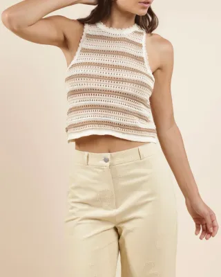 Tisha Striped Sweater Tank