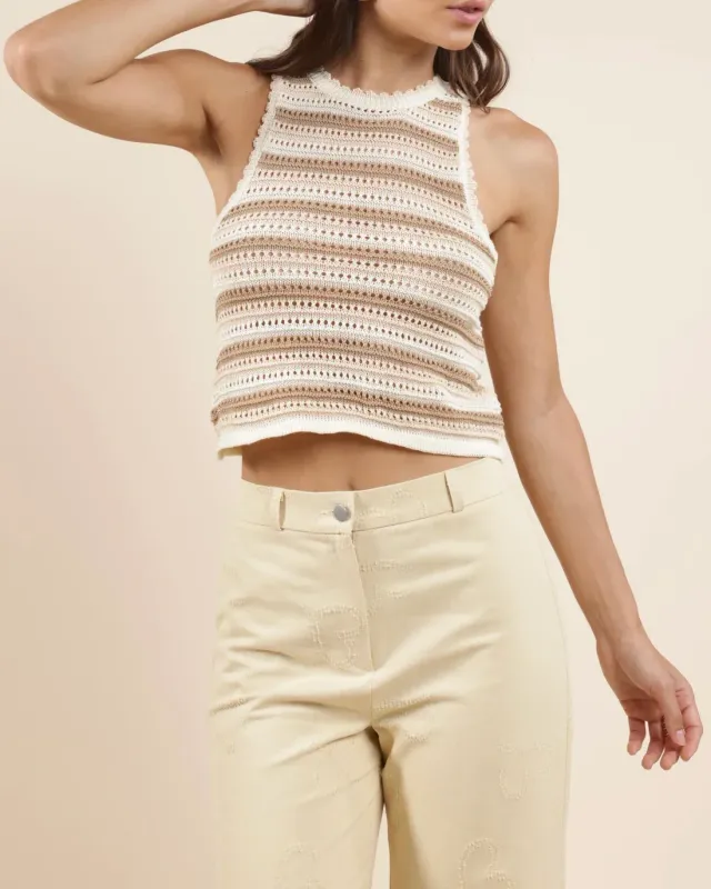 Tisha Striped Sweater Tank
