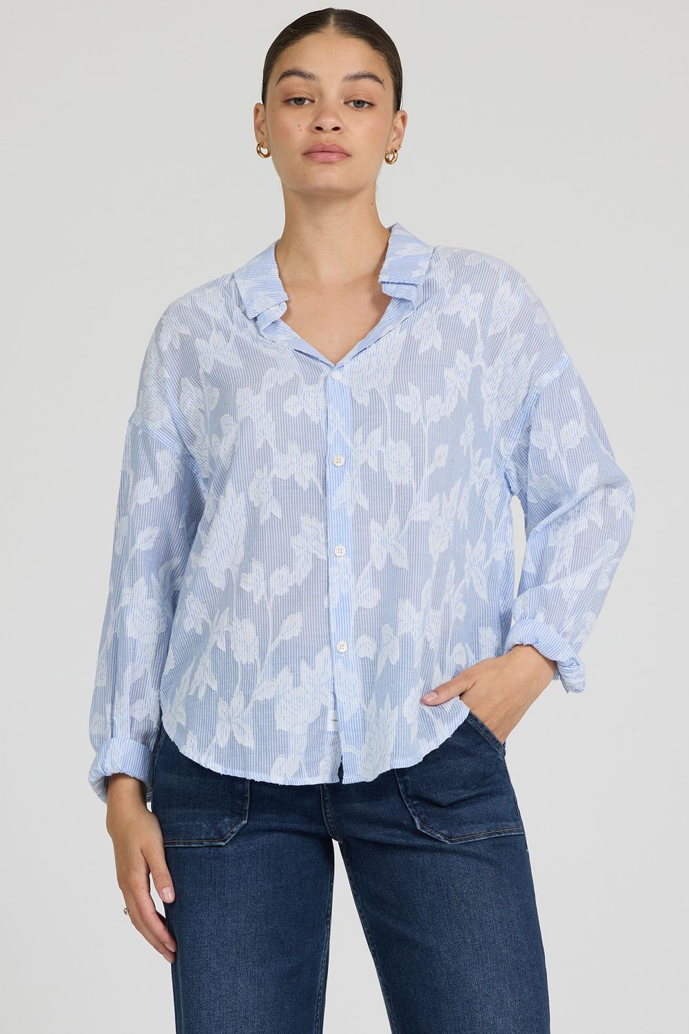 Adrianna Button Up Top