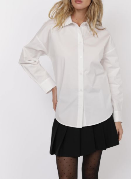 Dazed Elastic Waist Poplin Shirt