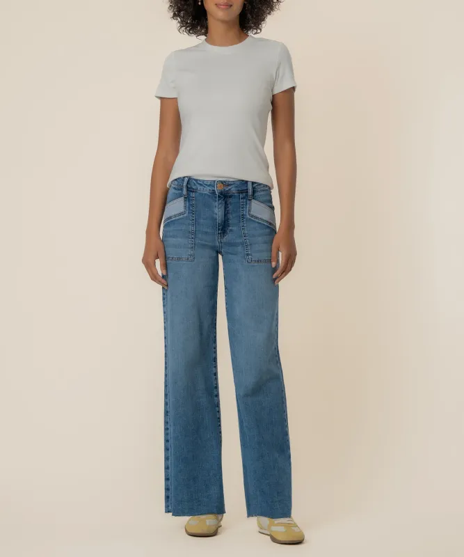 Maya HR Wide Leg Jean - Success Wash