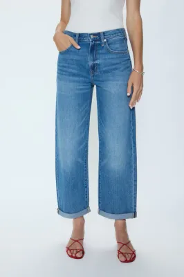 Donny Rolled Hem Boyfriend Jean - Heartfelt Wash