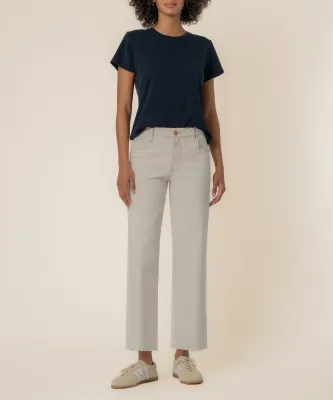 Charlotte HR Wide Leg Jean - Ecru
