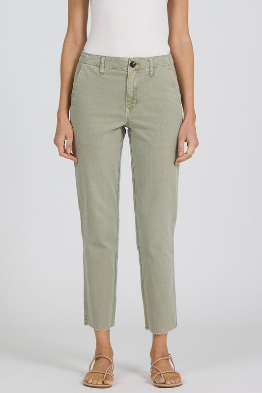 Portia MR Cropped Jean - Abbey Stone