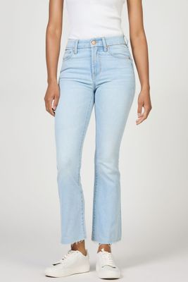 Jeanne MR Cropped Flare Jean - Misty Cloud Wash