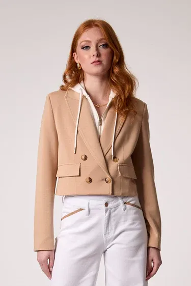 Chloe Cropped Hooded Jacket