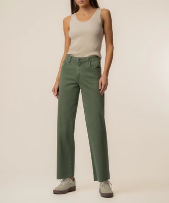 Charlotte HR Wide Leg Jean - Seaweed