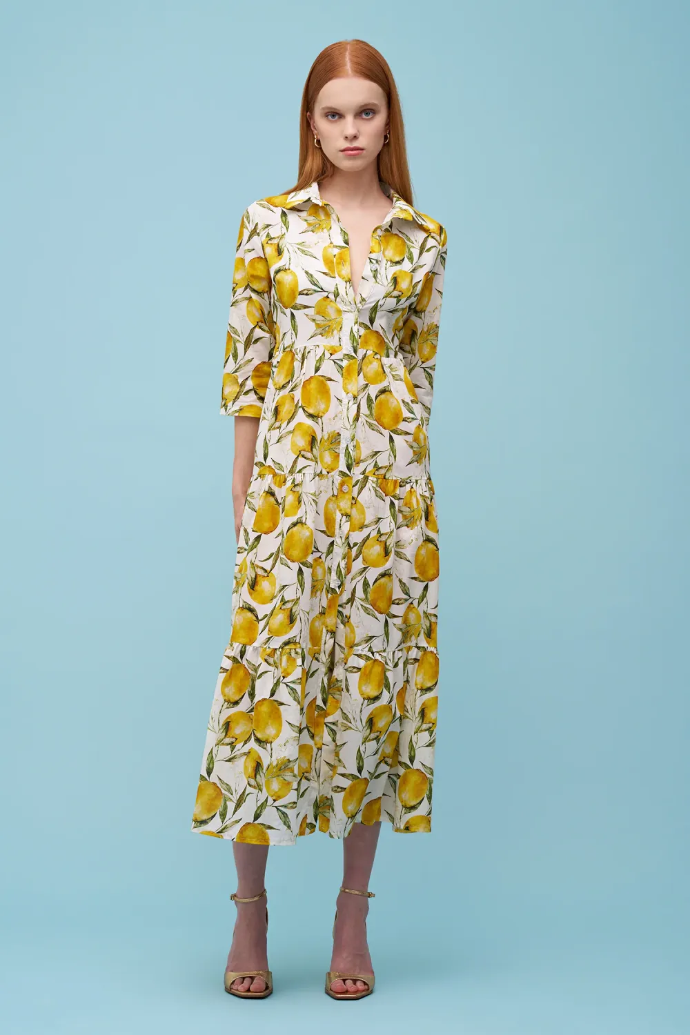 Lemon Woven Dress