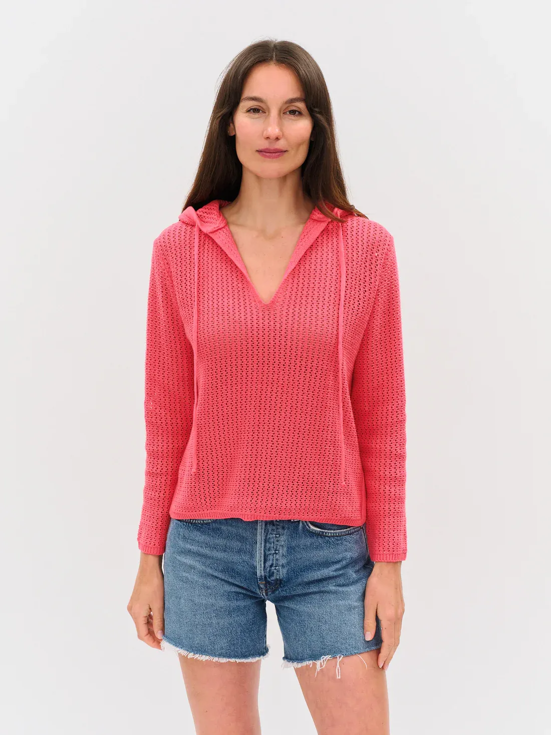 Drift Crochet Knit Hoodie