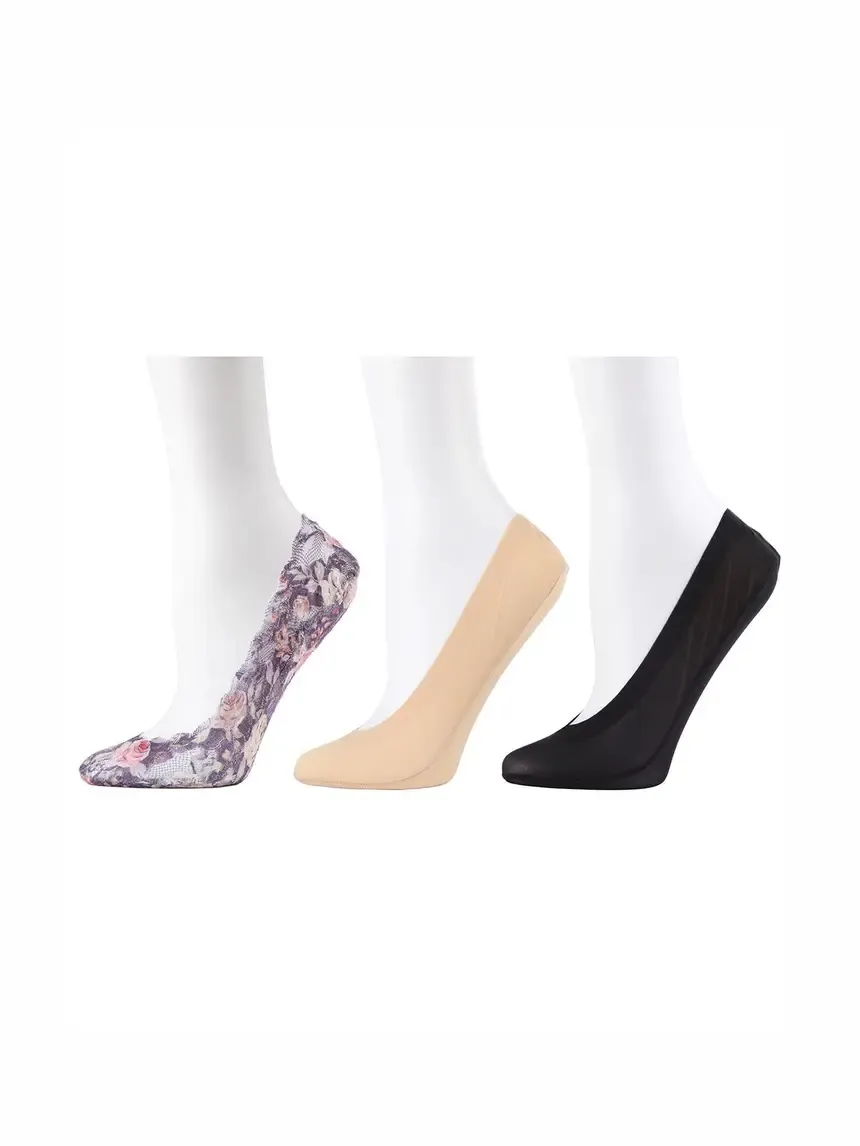 No-Show Lace Low Profile Socks