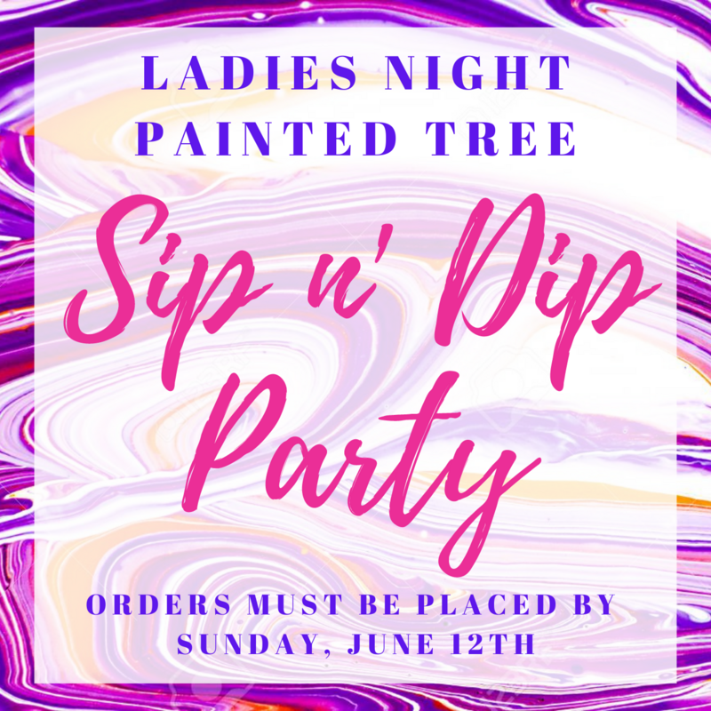Painted Tree Sip N Dip Party