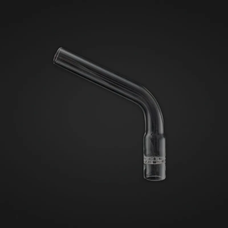 Pipeta de vidrio curva