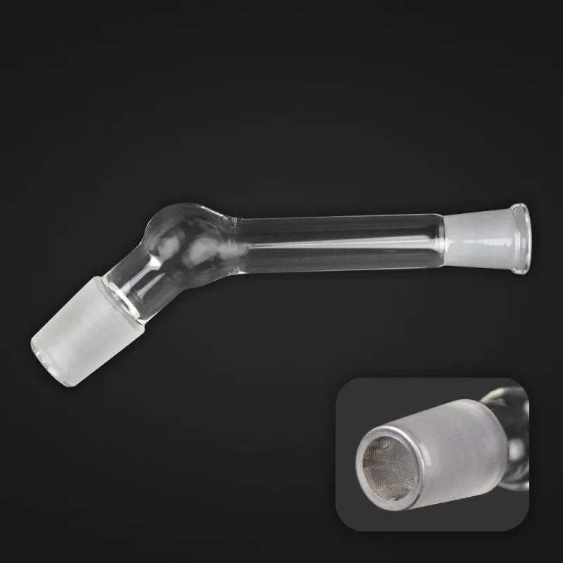 Conector frosted 100% vidrio para bolsas - Rejilla de Acero