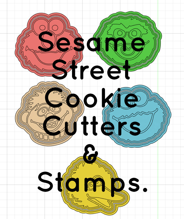 Sesame Street Cookie Cutters & Stamps