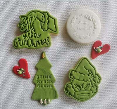 Grinch Cookie Cutters & Stamps