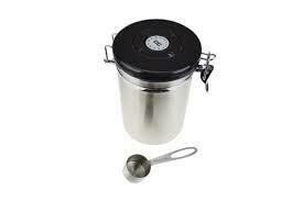 Coffee Culture Stainless/Canister - Black/Brushed Stainless