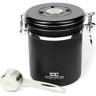 Coffee Culture Stainless/Canister - Black/Brushed Stainless