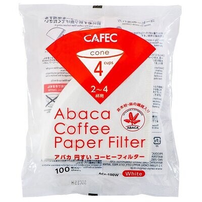 Cafec - 2 Cup ABACA Filter Paper - 100 pack