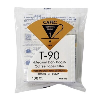 Cafec - 1 Cup Medium Roast Filter Paper - 100 pack