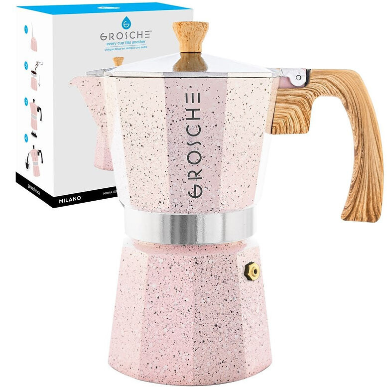 Grosche - Stovetop Espresso Coffee Maker: Milano Stone