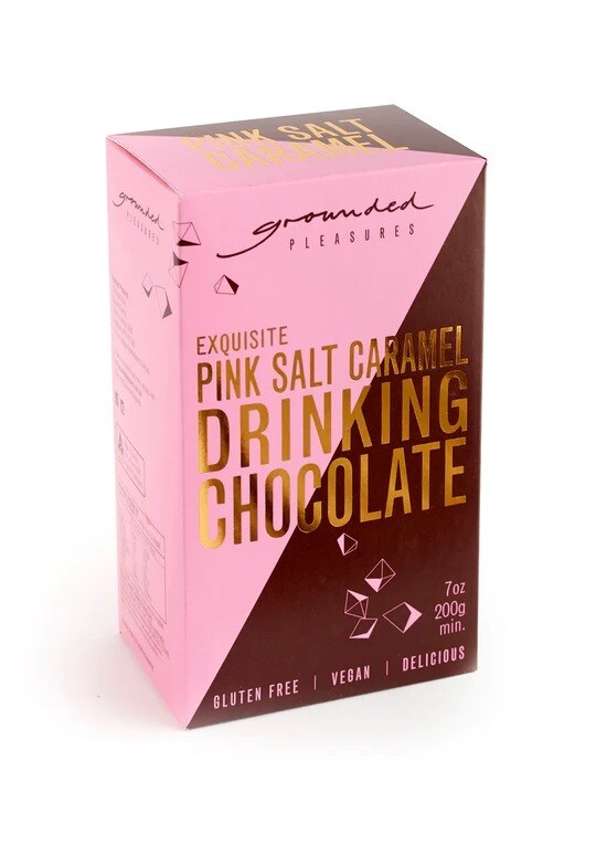 Grounded Pleasures - ​Pink Salt Caramel Drinking Chocolate - 200g