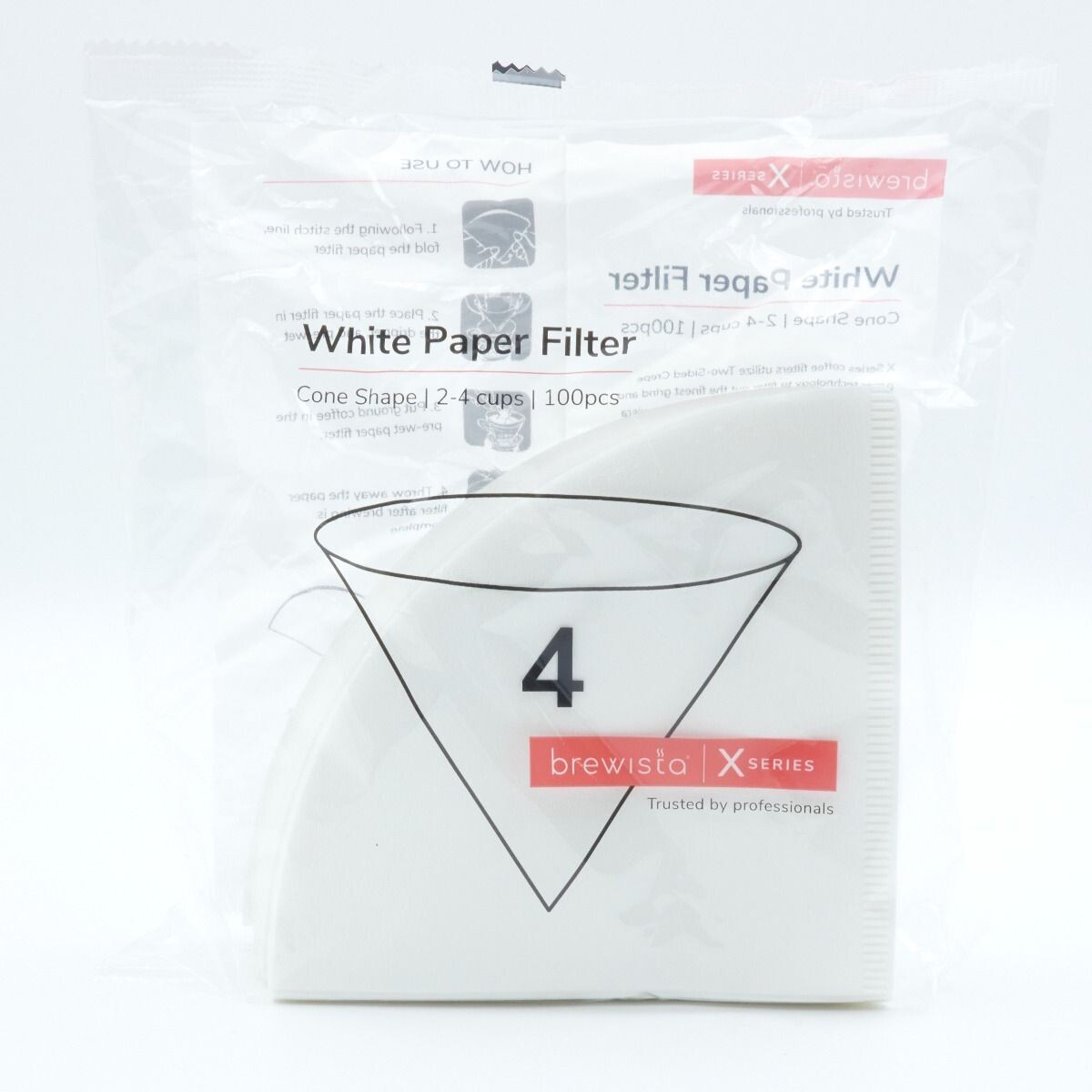 Brewista Cone Shape Paper Filter #4 Size 100pk