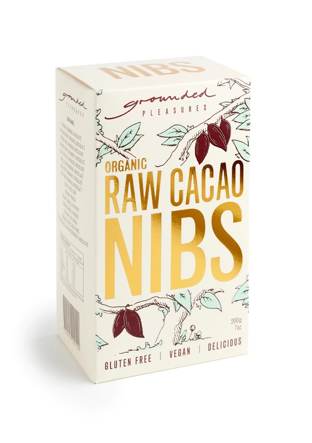 ​Grounded Pleasures - Organic Raw Cacao Nibs - 200g
