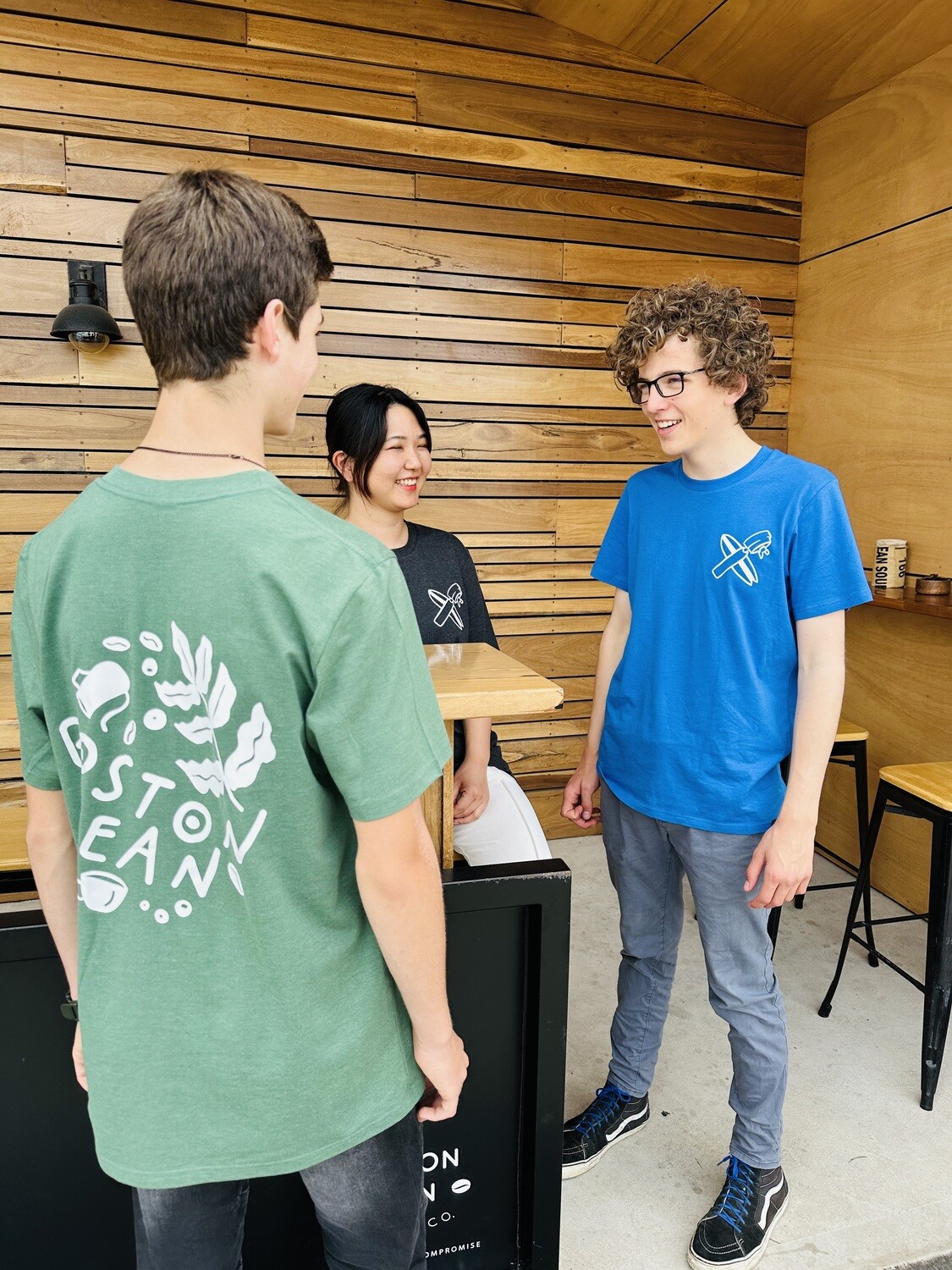 Boston Bean Leaves and Surf Tee