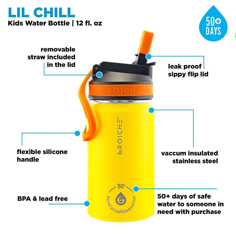 Grosche - Lil Chill Kids Insulated Flask, 12oz