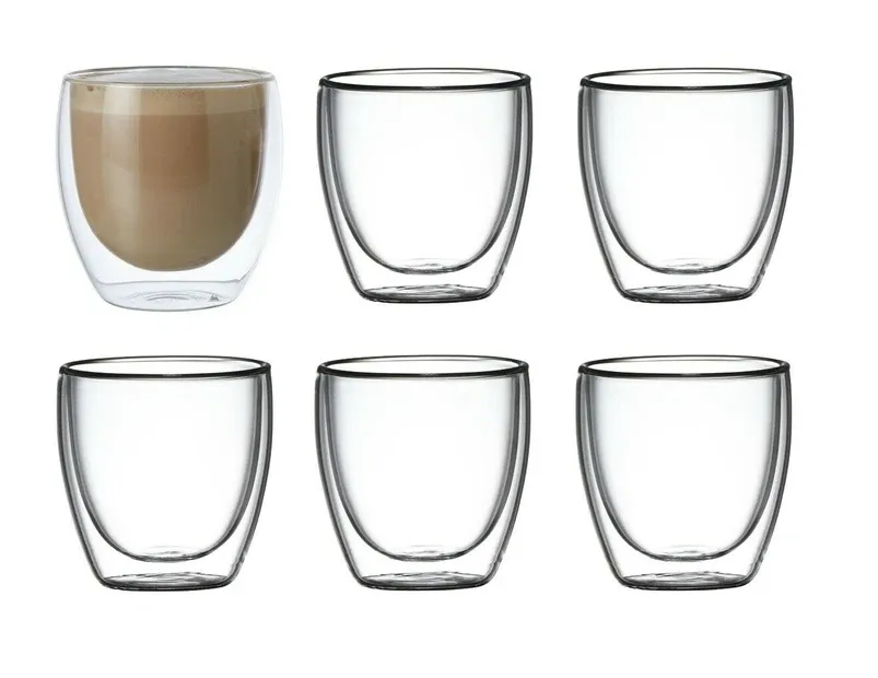 Coffee Culture Java Double Wall Latte/Tea Glasses Set Of 6* 250ml