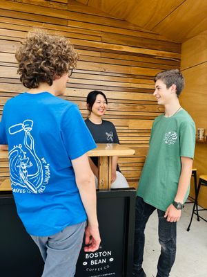 Boston Bean Leaves and Surf Tee