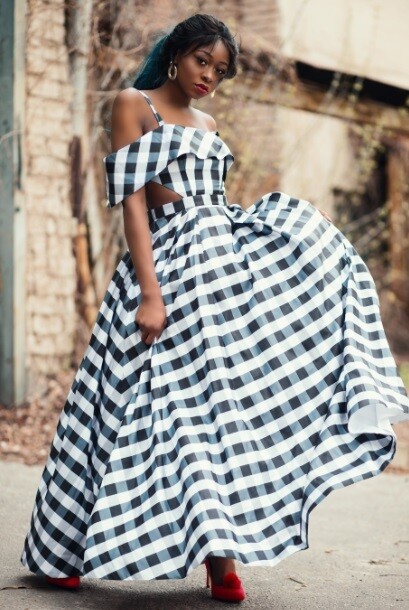 Floating cotton dress