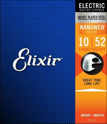 Elixir Nanoweb Light Heavy 10-52