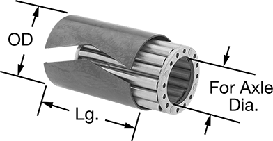 Lineberry caged steel roller bearing