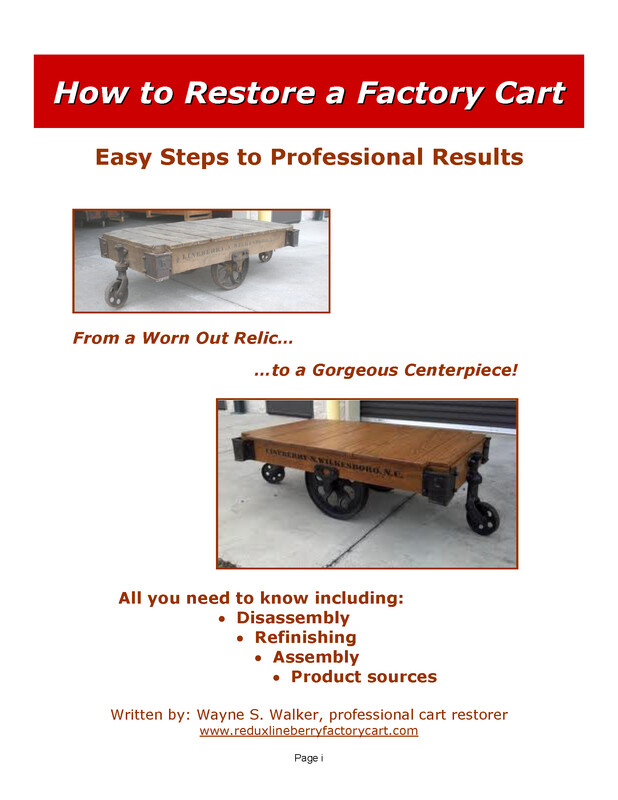 How to restore a factory cart