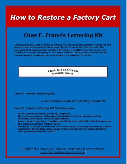 Chas E. Francis Lettering Kit