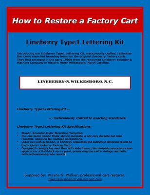 Lineberry Type-1 Lettering Kit Lineberry Type-1 Lettering Kit