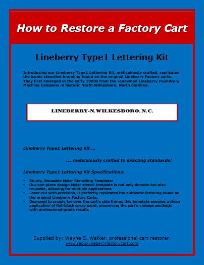 Lineberry Type-1 Lettering Kit