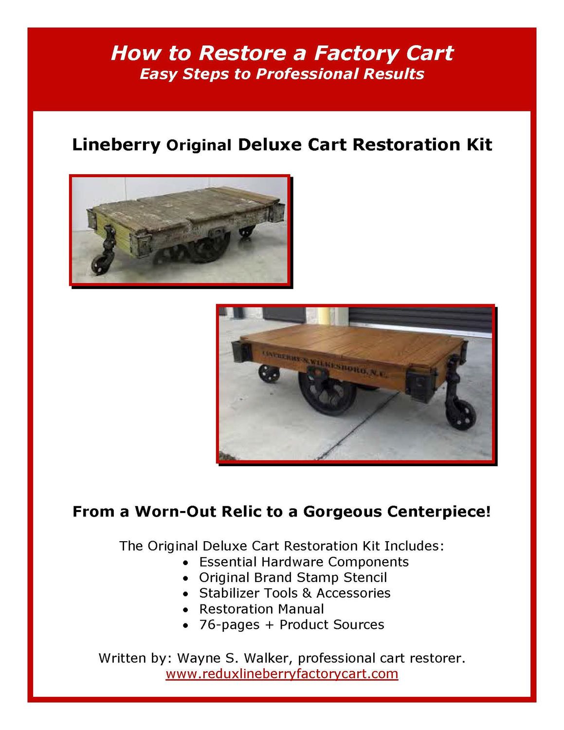 Lineberry Original Deluxe Cart Restoration Kit