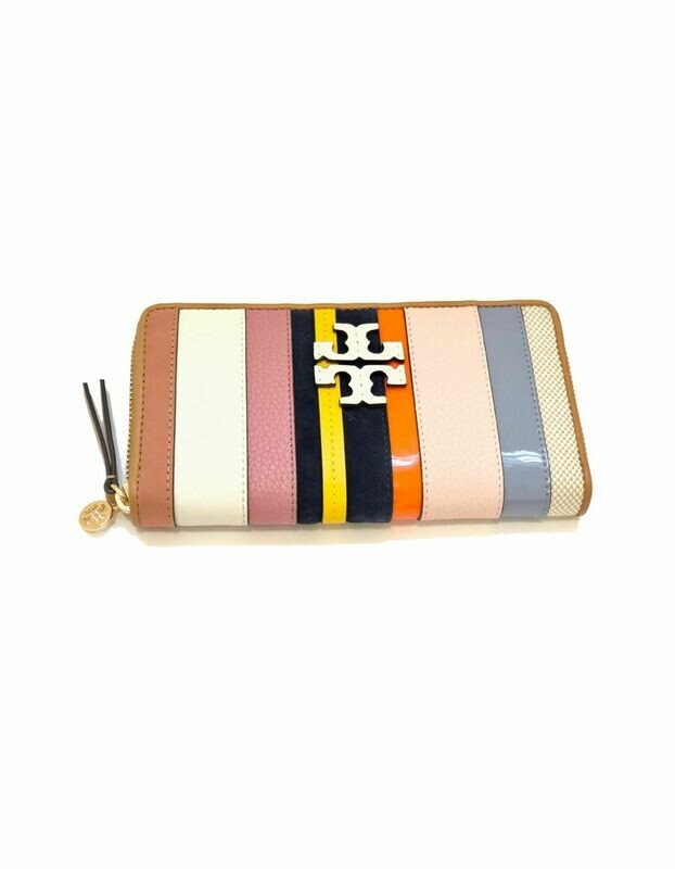 Tory Burch Multi Color Zip Continental