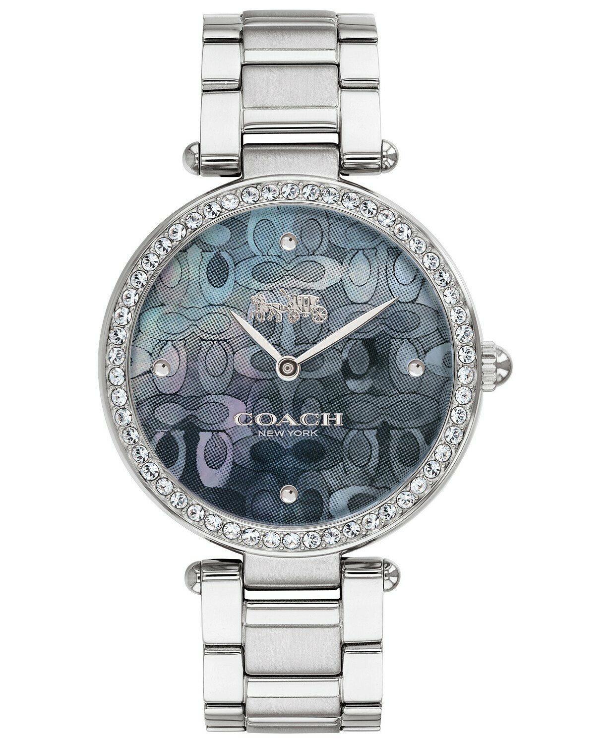 coach silver watch