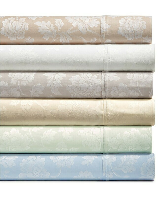 Fairfield Square Collection, 1000-Thread Count 4-Pc. Floral Jacquard Sateen Sheet Set