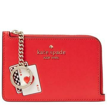 Kate Spade, Lucky Draw Medium L-Zip Card Holder in Multi