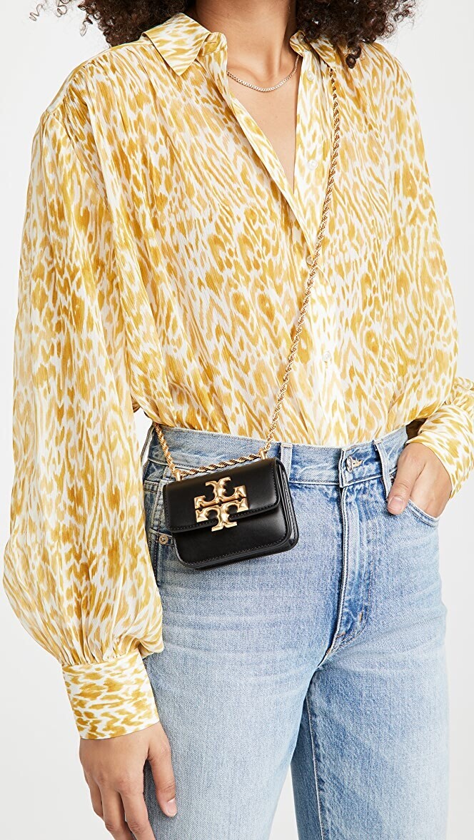 Tory Burch, Eleanor black mini crossbody bag