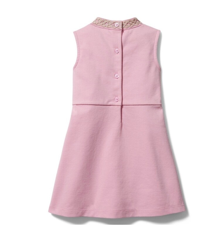Janie And Jack, BROCADE TRIM PONTE DRESS - size: 6-12 months