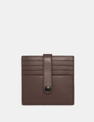 COACH, Heritage Brown Card Case