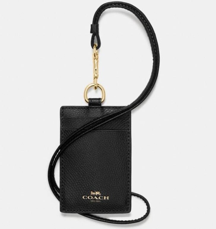 Coach, Id Lanyard In black